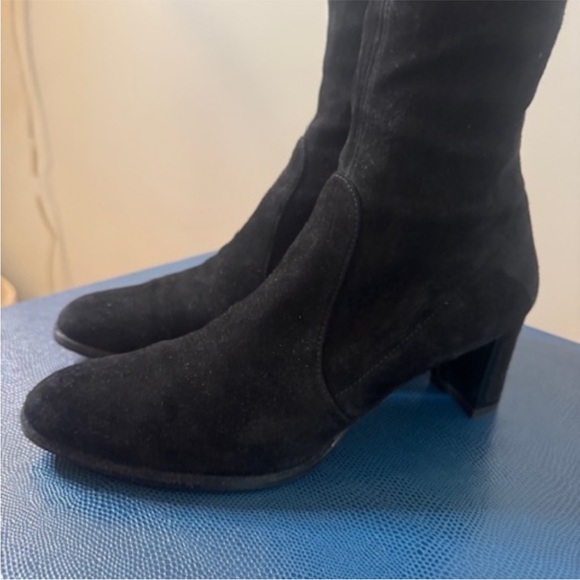 Stuart Weitzman Black Heeled Boots - Picture 4 of 5